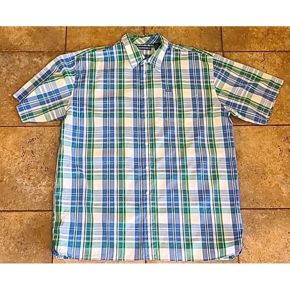 Enyce Clothing Co Men Button Up Short Sleeve Shirt 3XL Multi Colored Y2k 90's - Picture 1 of 6